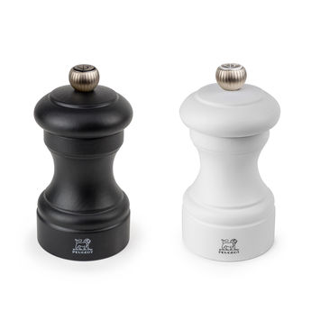 Achat en ligne Duo moulins de sel et poivre Bistro noir et blanc 10 cm - Peugeot