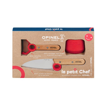 Achat en ligne Coffret petit chef : couteau. éplucheur et protége doigt - Opinel