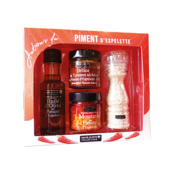 Achat en ligne Coffret autour du piment d´Espelette - Savor et Sens