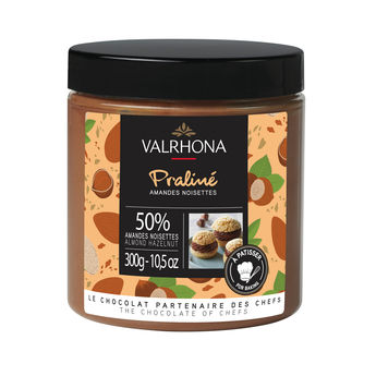 Achat en ligne Praliné amande noisette fruité 50% 300 gr - Valrhona