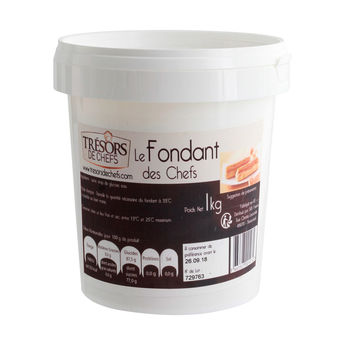 Achat en ligne Fondant pâtissier blanc 1 kg - Trésors de Chefs