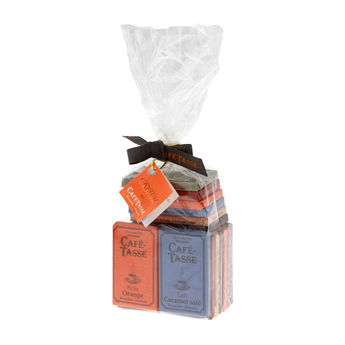 Achat en ligne Sachet de 20 mini tablettes de chocolat assorties 180 gr - Café Tasse