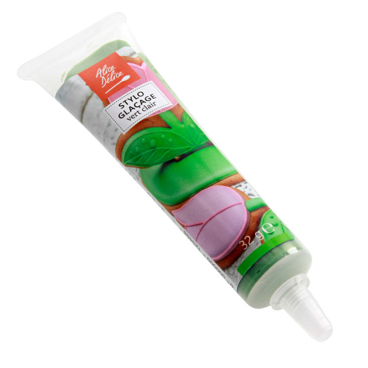 Stylo de glaçage pour décorer les biscuits vert clair 32 gr