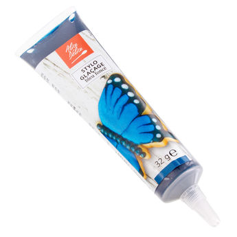 Achat en ligne Stylo de glaçage pour décorer les biscuits bleu foncé 32 gr