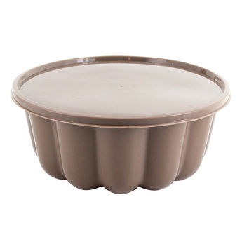 Achat en ligne Moule à charlotte avec couvercle en plastique gris 9 x 21 cm - Secret de Gourmet