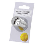 Douille en inox : russe fleur tiaré 20 mm - Zodio