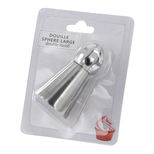 Douille en inox : sphère large double motif - Zodio