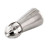 Douille en inox : sphère large double motif - Zodio