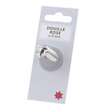 Douille en inox : rose 8 mm - Zodio