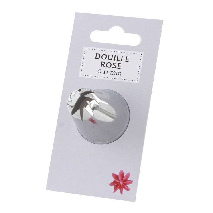 Douille en inox : rose 11 mm - Zodio