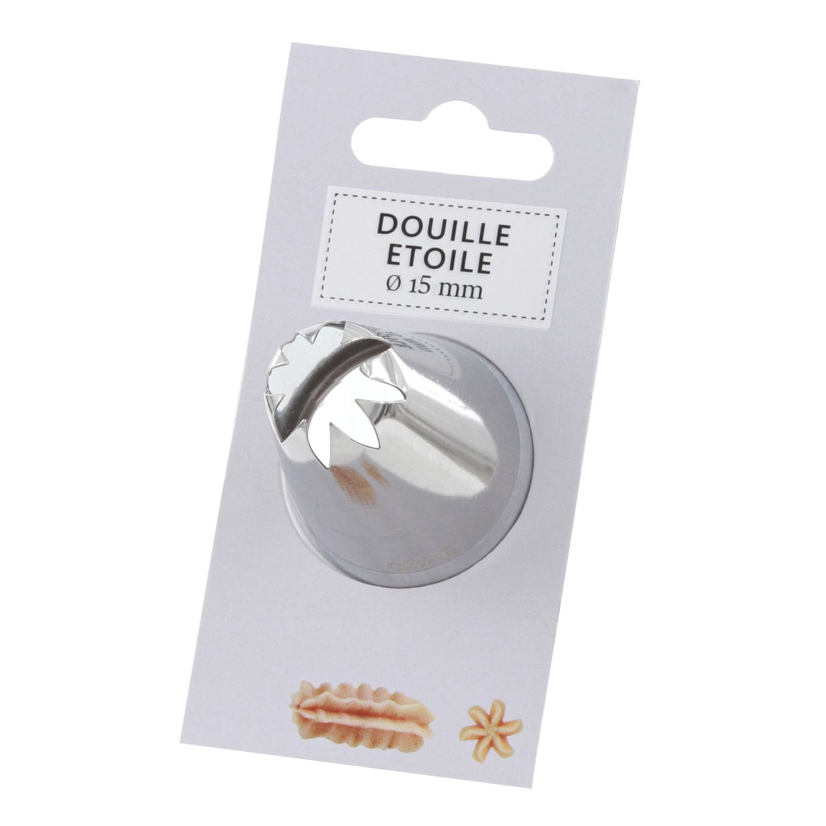 Douille en inox : étoile 15 mm - Zodio