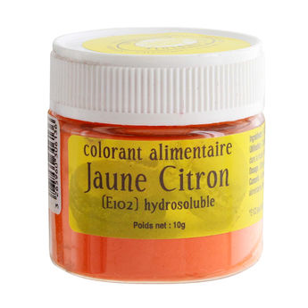 Achat en ligne Colorant alimentaire en poudre hydrosoluble jaune citron 10 gr - Le Comptoir Colonial