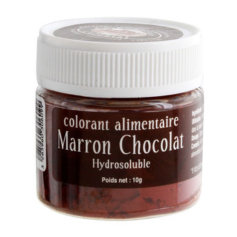 Achat en ligne Colorant alimentaire en poudre hydrosoluble marron chocolat 10 gr - Le Comptoir Colonial