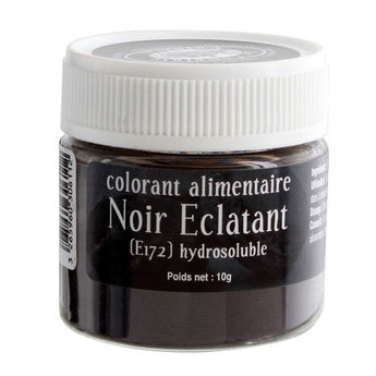 Achat en ligne Colorant alimentaire en poudre hydrosoluble noir éclatant 10 gr - Un jour une épice