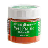 Colorant alimentaire en poudre hydrosoluble vert prairie 10 gr - Un jour une épice