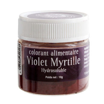 Achat en ligne Colorant alimentaire en poudre hydrosoluble violet myrtille 10 gr - Le Comptoir Colonial