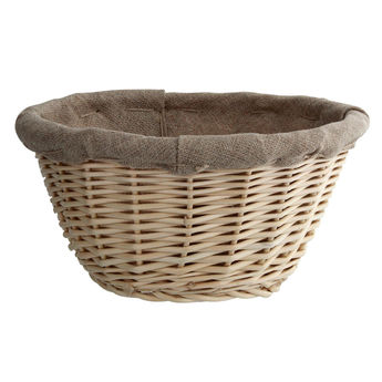 Achat en ligne Banneton pour pain rond en osier et toile de lin 21 cm - Matfer