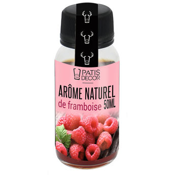 Achat en ligne Arôme alimentaire naturel de framboise 50 ml - Patisdecor