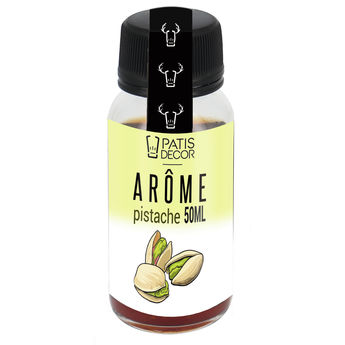 Achat en ligne Arôme alimentaire naturel de pistache 50 ml - Patisdecor