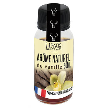 Achat en ligne Arôme alimentaire naturel de vanille 50 ml - Patisdecor