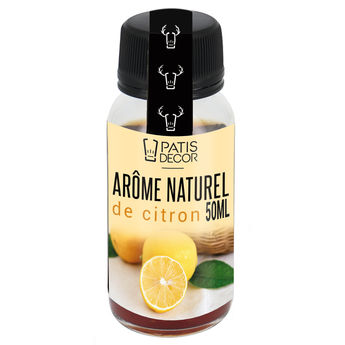 Achat en ligne Arôme alimentaire naturel de citron 50 ml - Patisdecor