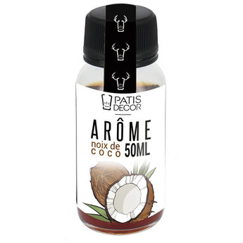 Achat en ligne Arôme alimentaire naturel de noix de coco 50 ml - Patisdecor