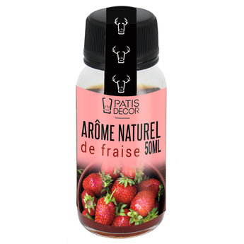 Achat en ligne Arôme alimentaire naturel de fraise 50 ml - Patisdecor