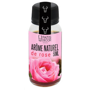 Achat en ligne Arôme alimentaire naturel de rose 50 ml - Patisdecor