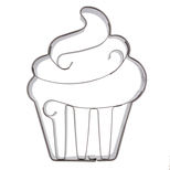 Emporte-pièce en inox cupcake 9 cm - Birkmann