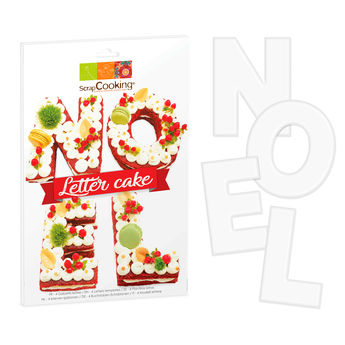 Achat en ligne 4 gabarits pour letter cake Noël - Scrapcooking