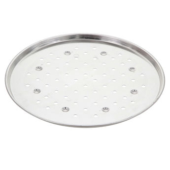 Achat en ligne Plaque à pizza fer blanc 34cm perforée - Gobel