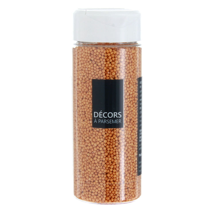 Décor à parsemer : petites perles dorées 110 gr