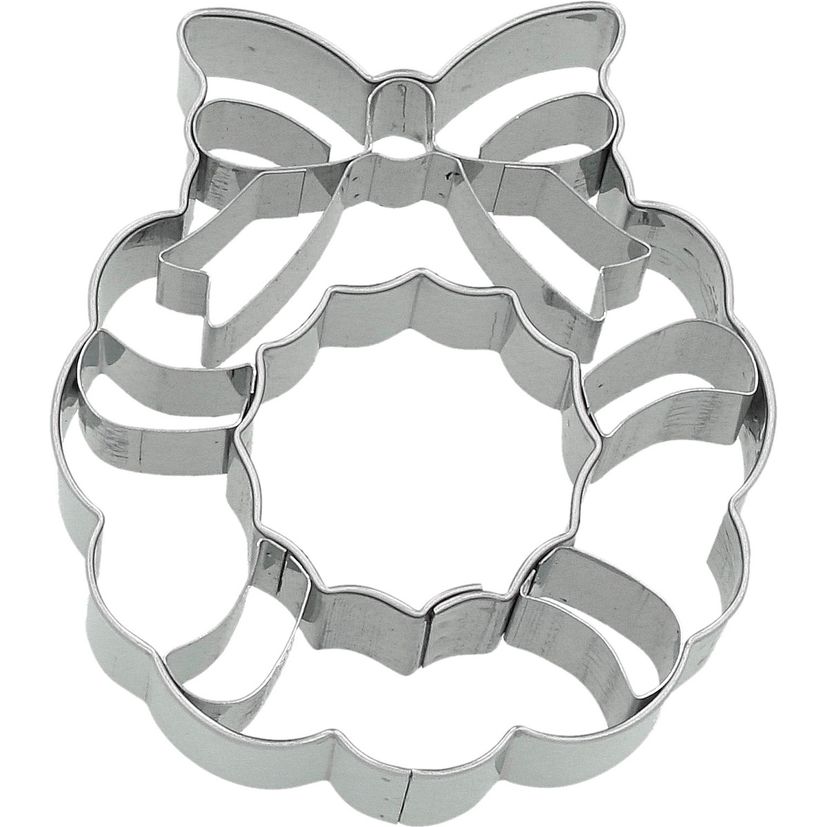 Emporte-pièce en inox de Noël : couronne de Noël 7.5 cm - Birkmann