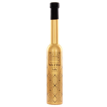 Achat en ligne Huile d'olive jus de Truffe sérigraphiée dorée 20cl - Savor et Sens