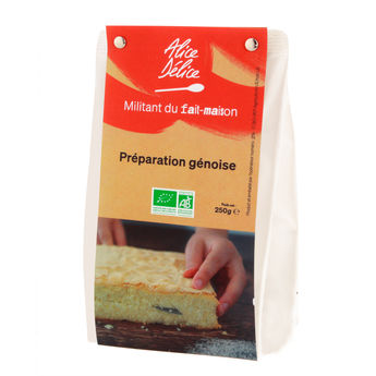 Achat en ligne Préparation génoise bio sans gluten 250 gr - Alice Délice