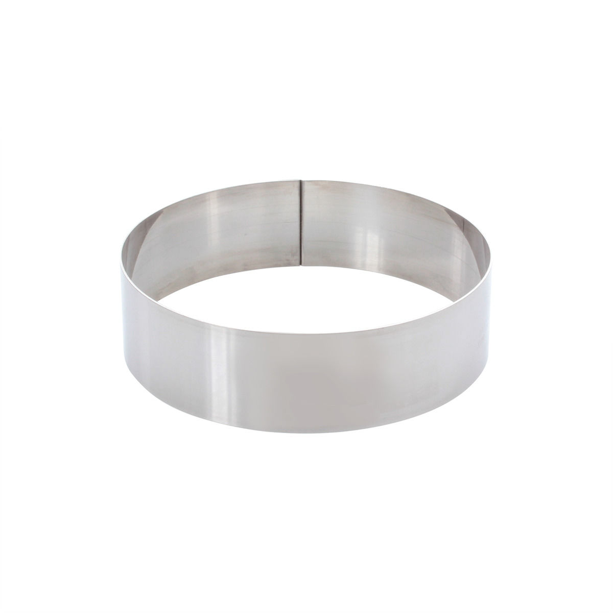 Cercle à mousse et entremets en inox 4 parts 16 cm hauteur 4.5 cm - Alice Délice