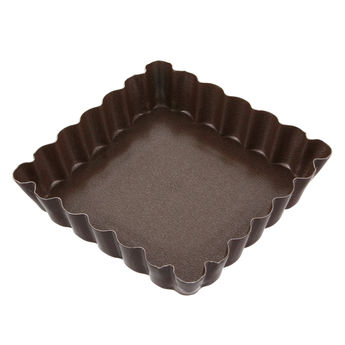 Achat en ligne Moule à tartelette carré en métal anti adhérent 10 cm - Alice Délice