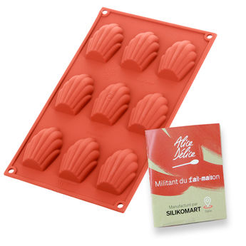 Achat en ligne Moule en silicone 9 madeleines - Alice Délice