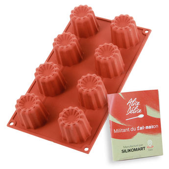 Achat en ligne Moule en silicone 8 cannelés - Alice Délice