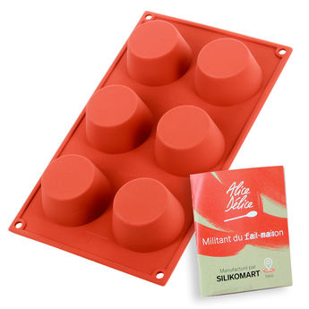 Achat en ligne Moule en silicone 6 muffins - Alice Délice