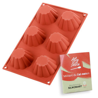 Achat en ligne Moule en silicone 6 brioches - Alice Délice