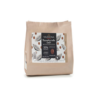 Achat en ligne Chocolat au lait à pâtisser Equatoriale Lait 35% 1 kg - Valrhona