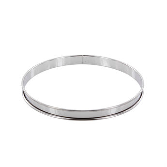 Achat en ligne Cercle à tarte en inox 22 cm hauteur 2 cm - Alice Délice