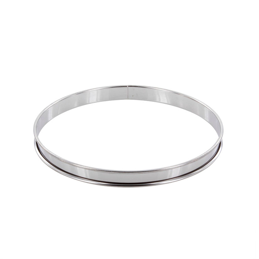 Cercle à tarte en inox 22 cm hauteur 2 cm - Alice Délice