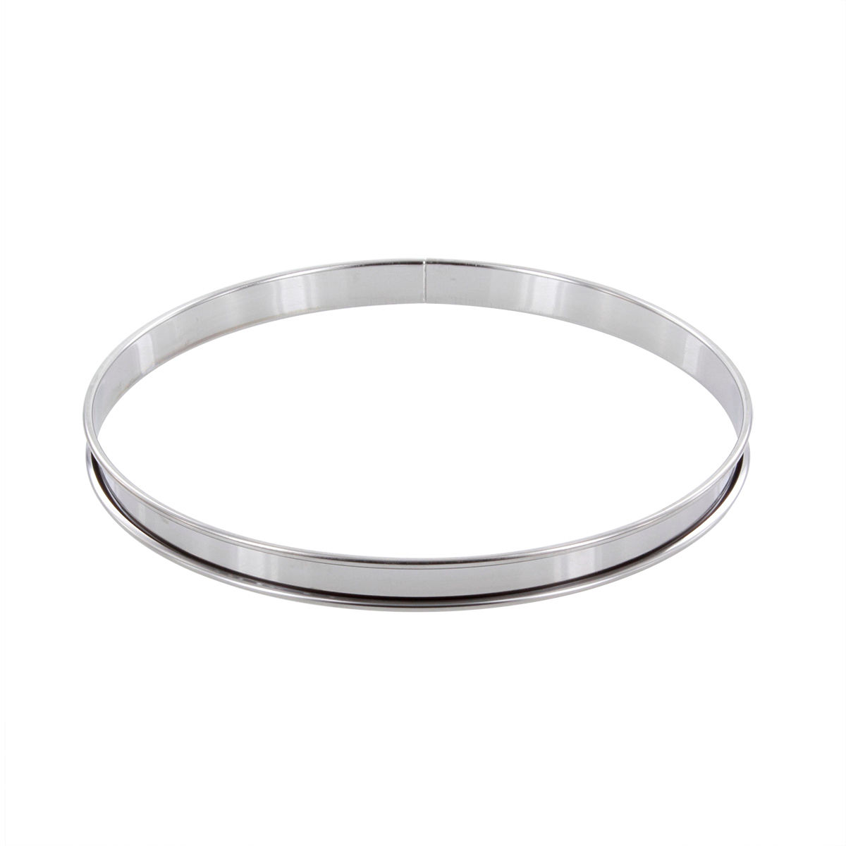 Cercle à tarte en inox 24 cm hauteur 2 cm - Alice Délice