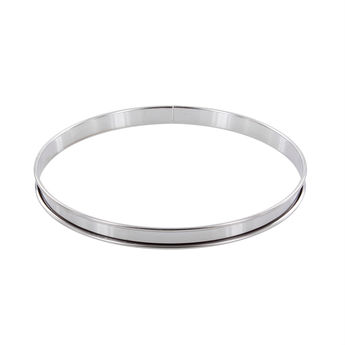 Achat en ligne Cercle à tarte en inox 24 cm hauteur 2 cm - Alice Délice