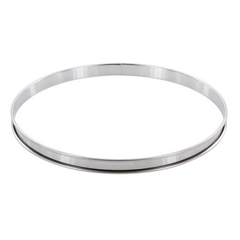 Achat en ligne Cercle à tarte en inox 28 cm hauteur 2 cm - Alice Délice