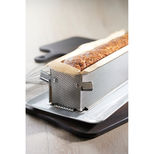 Moule à pâté en croûte, pain, cake dépliable Geoforme en inox perforé 35 cm - De Buyer