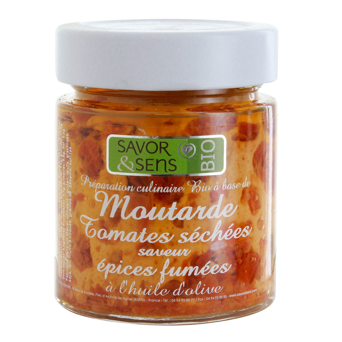 Moutarde tomates séchées 130g - Savor et Sens