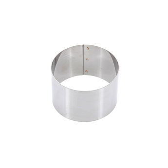 Achat en ligne Cercle à pâtisserie individuel en inox 7 cm hauteur 4,5 cm - Alice Délice